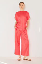 Marina West Swim Women's Pleated Wide-Leg Pants with Chic Side Pleat Detail